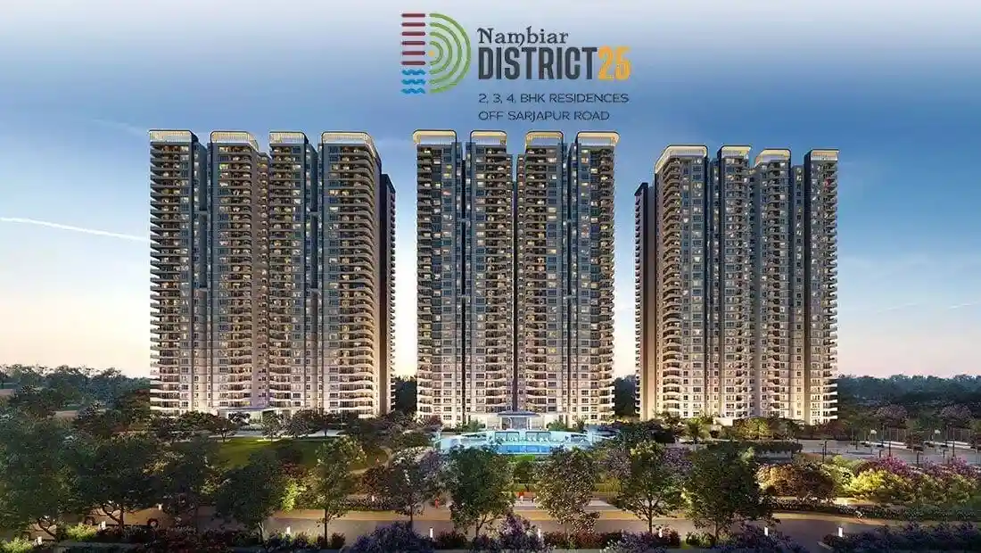 Wide view of Nambiar District 25 township